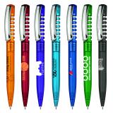 Image of senator® New Spring Clear Plastic Ballpen with Metal Clip