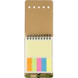 Image of Wire bound notebook with sticky notes