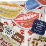 Image of White Surface Vinyl Adhesive Stickers - Cut from within 50sq cm