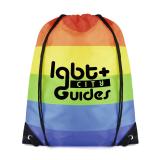 Image of Rainbow Drawstring Bag