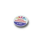 Image of SOCIAL DISTANCING BUTTON BADGE - 37MM CIRCLE