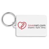 Image of Recycled 55mm Rectangle Keyring