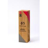 Image of 21cm x 6cm x 6cm Beech Square Column Award